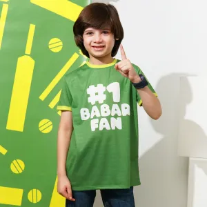 #1 Babar Fan Kids T-shirt