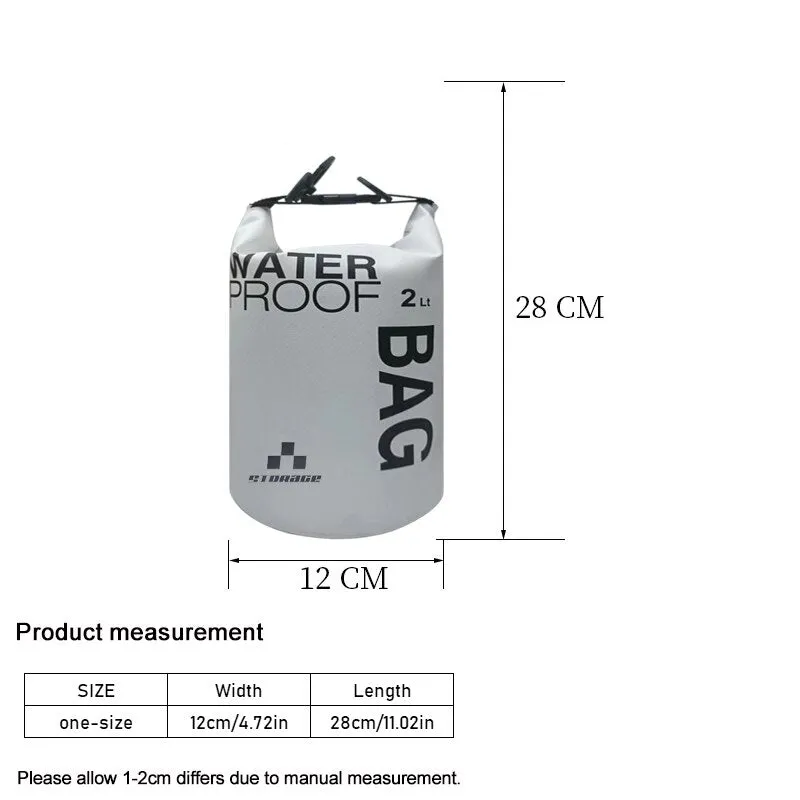 2l Waterproof Dry Bag Pack Sack Swimming Rafting Fishing Boaring River Trekking Floating Sailing Storage Difting Bag
