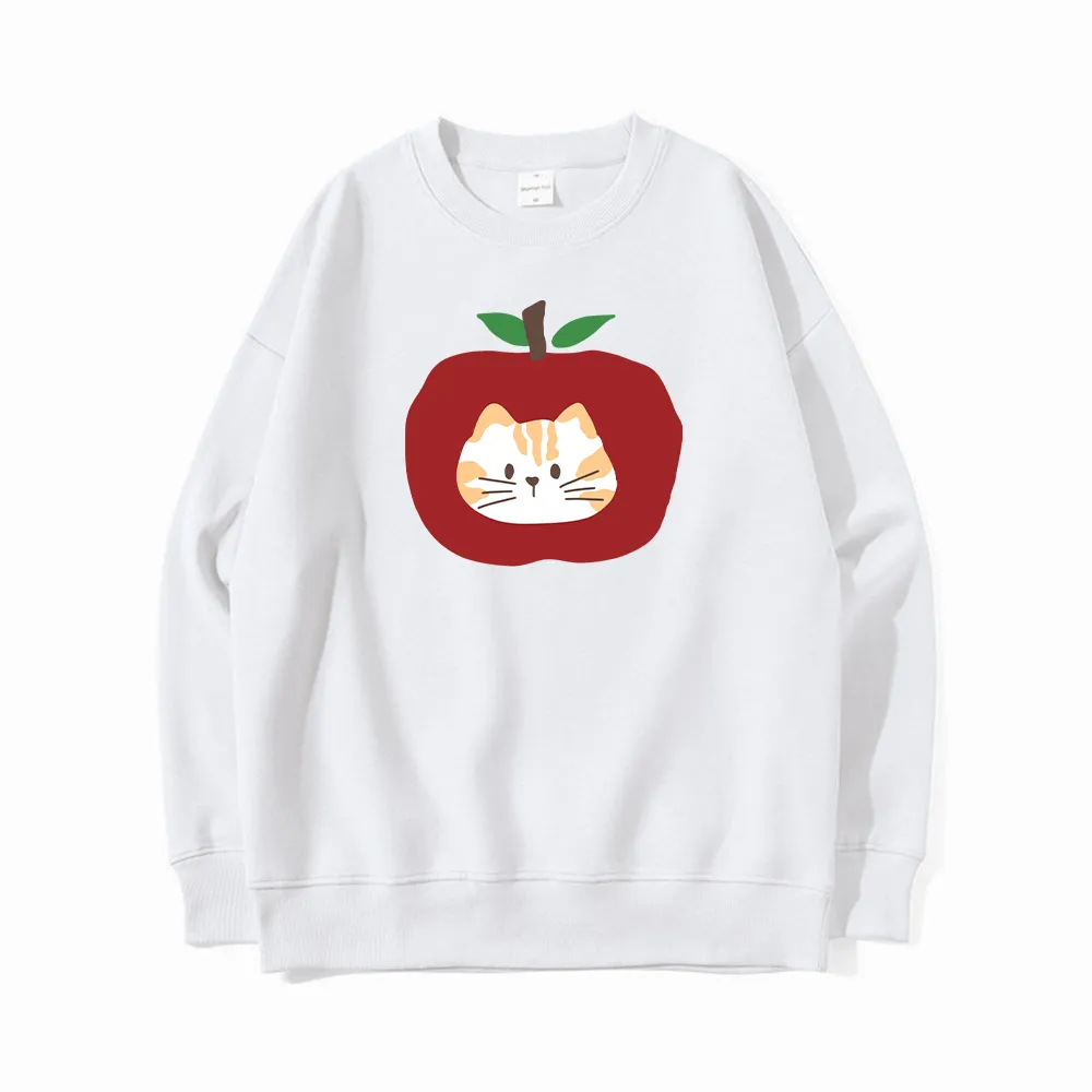 Apple Cat Cute Creative Graphic T-Shirts, Hoodies, Sweatshirts