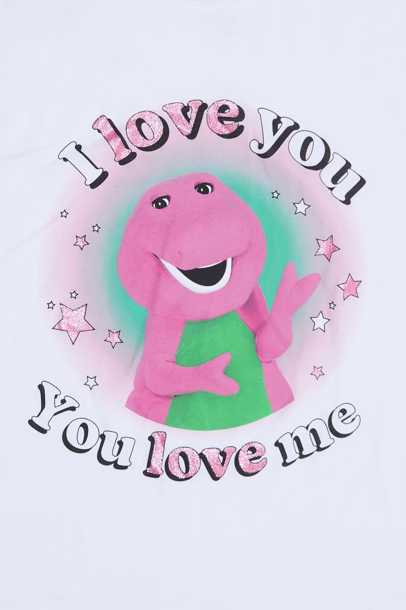 Barney Graphic Glitter Relaxed Tee