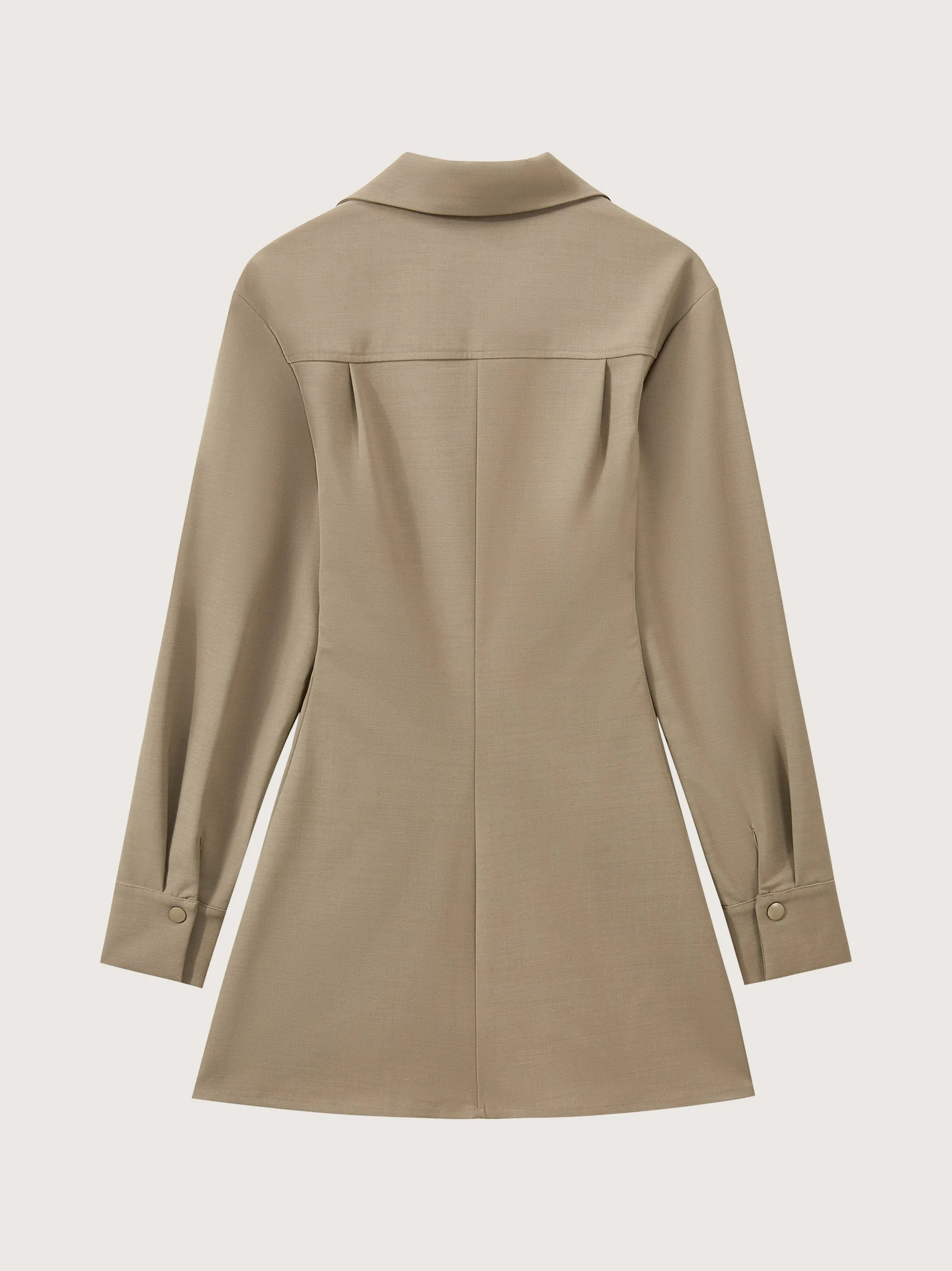 Beatrix Scuba Wool Longline Shirt