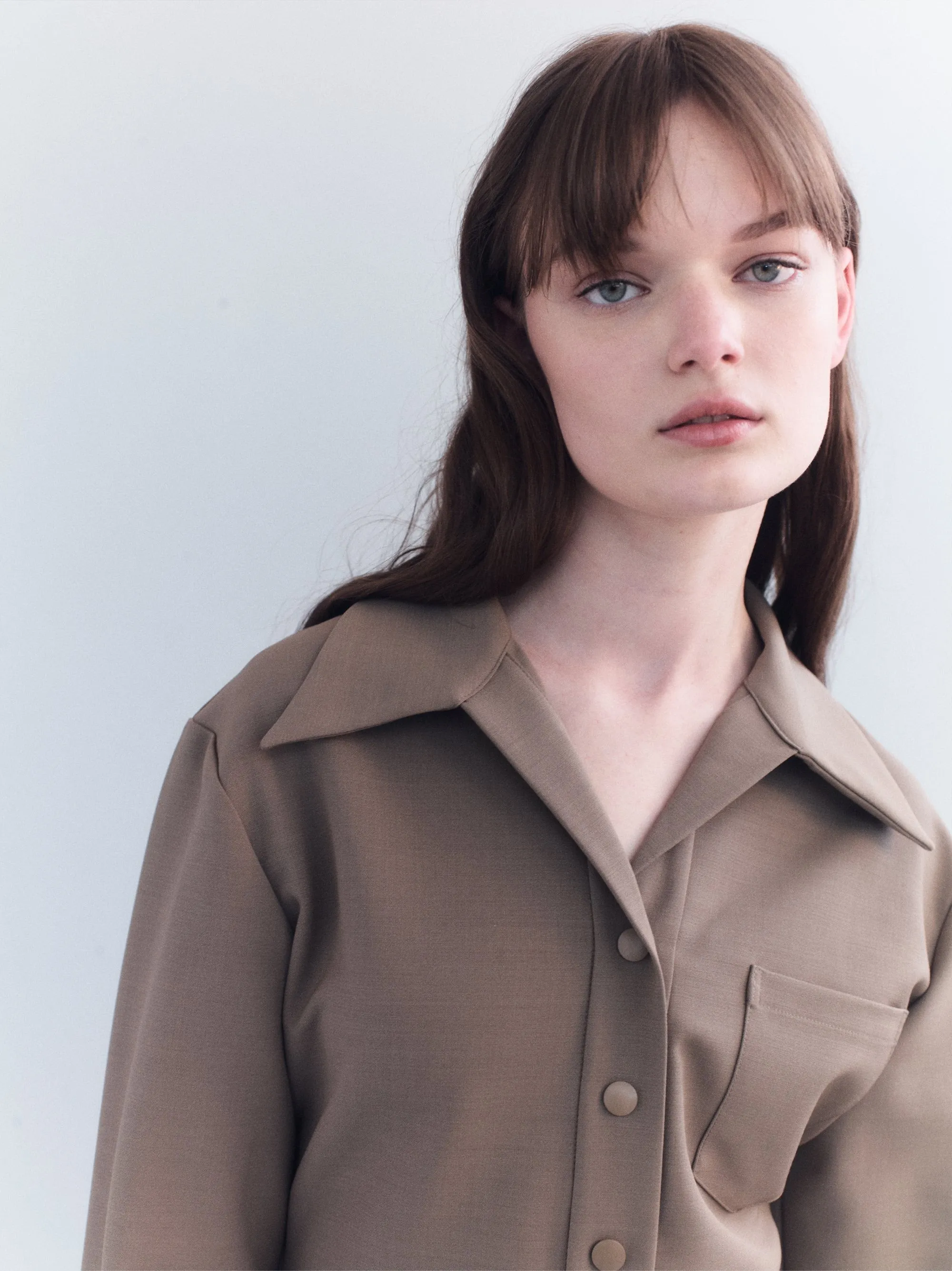 Beatrix Scuba Wool Longline Shirt