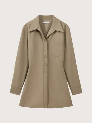 Beatrix Scuba Wool Longline Shirt