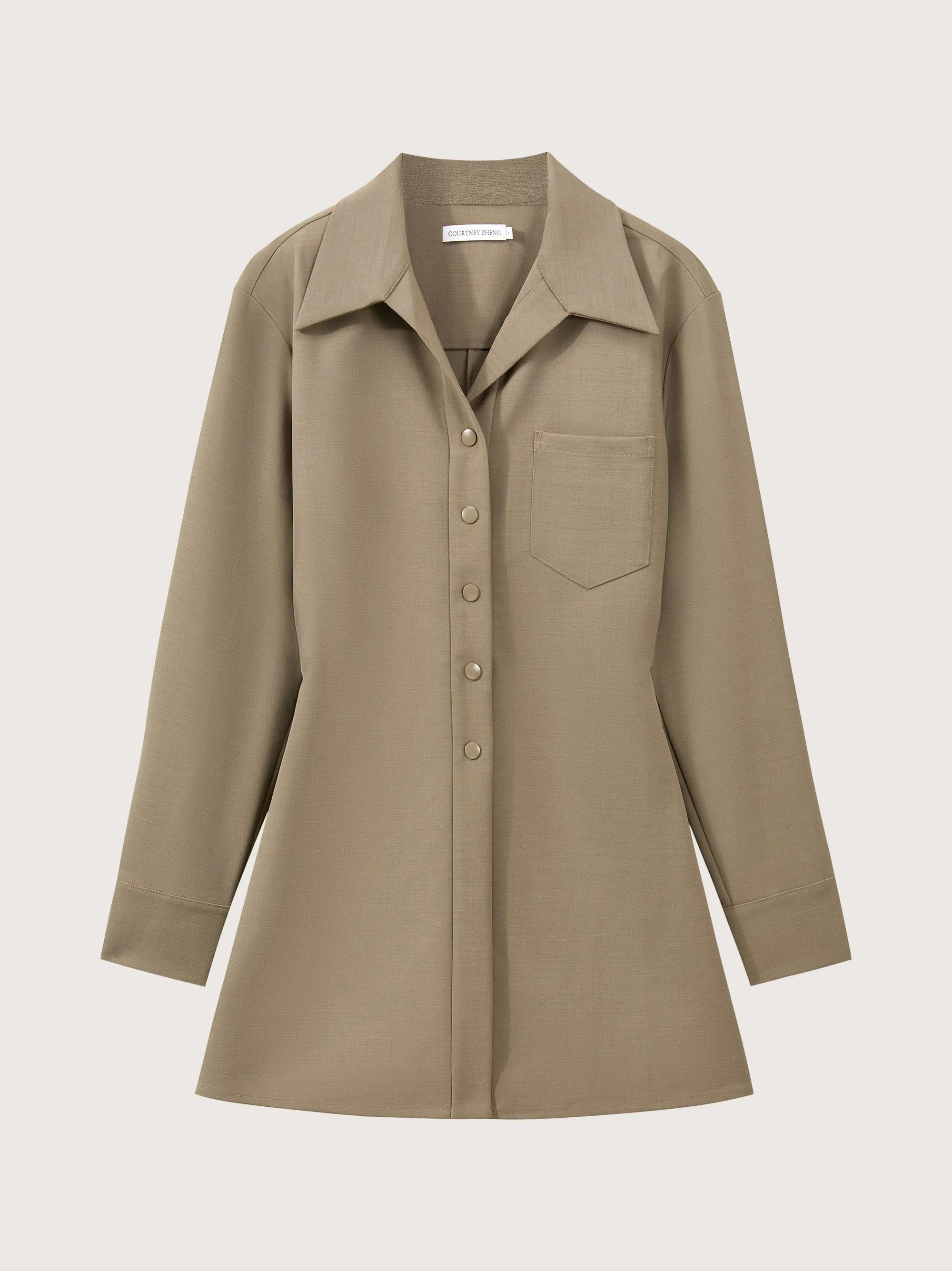 Beatrix Scuba Wool Longline Shirt