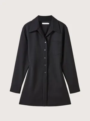 Beatrix Stretch Wool Longline Shirt
