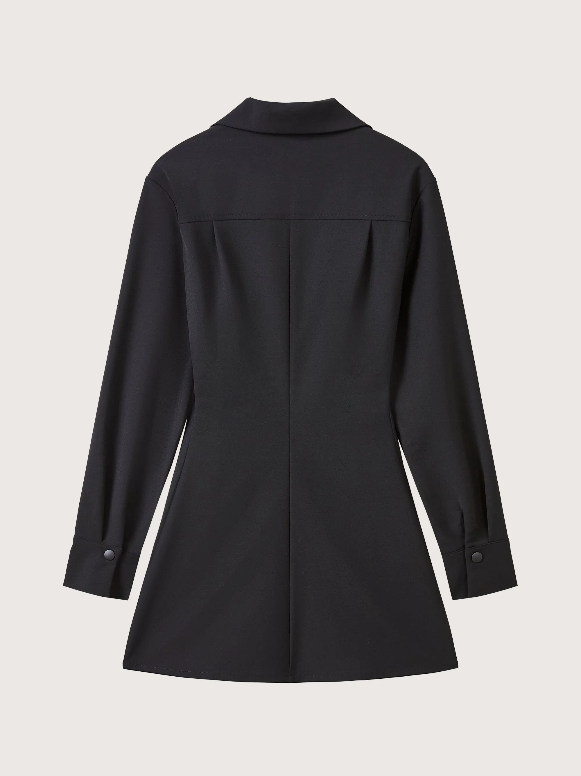 Beatrix Stretch Wool Longline Shirt