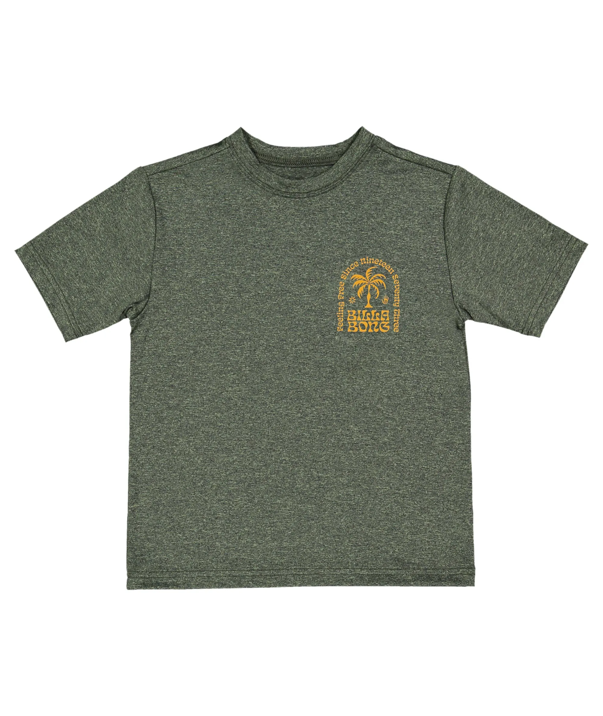 Billabong Groms Big Wave Shazza Lf Ss Rash Vest - Military Heather