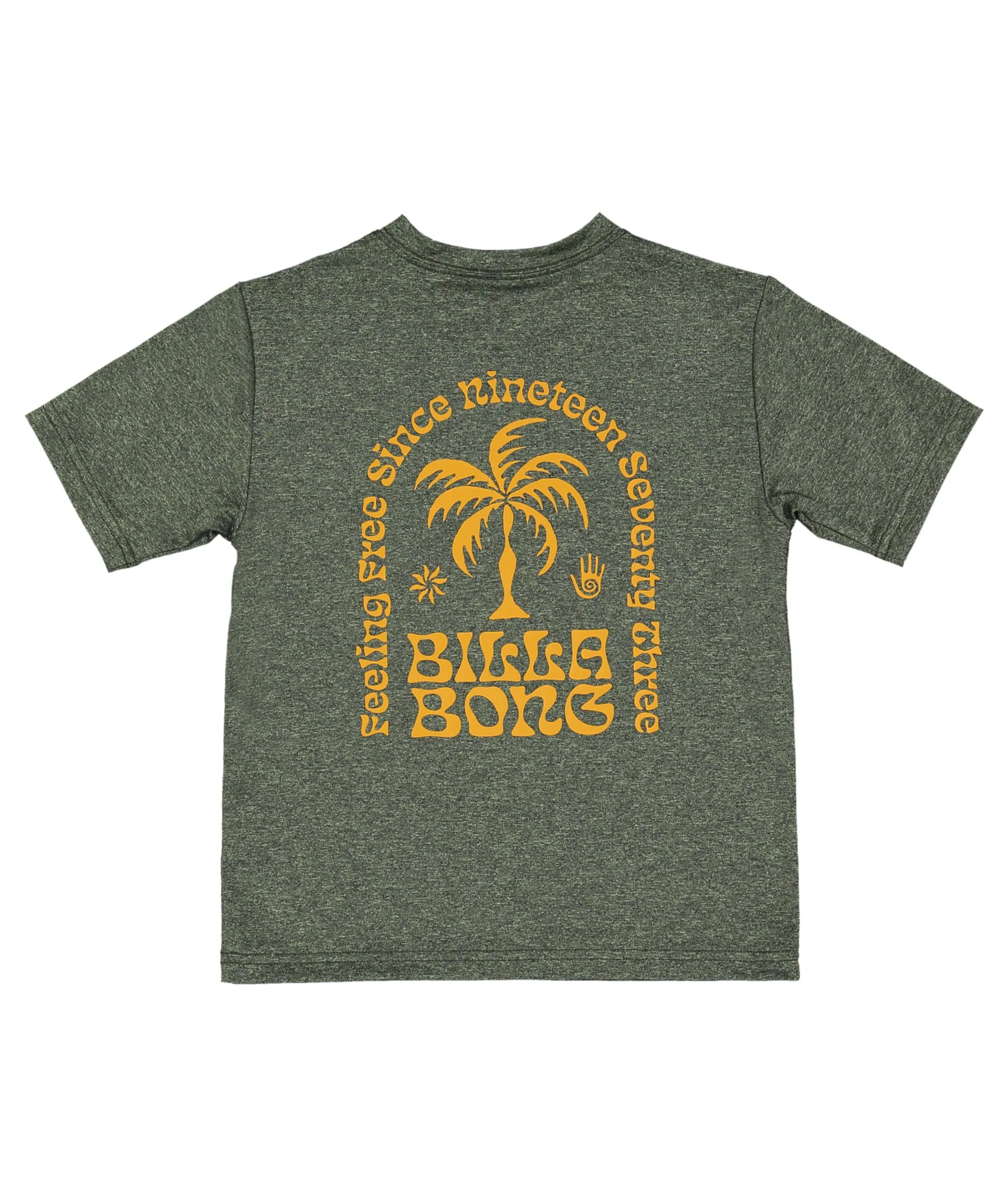 Billabong Groms Big Wave Shazza Lf Ss Rash Vest - Military Heather