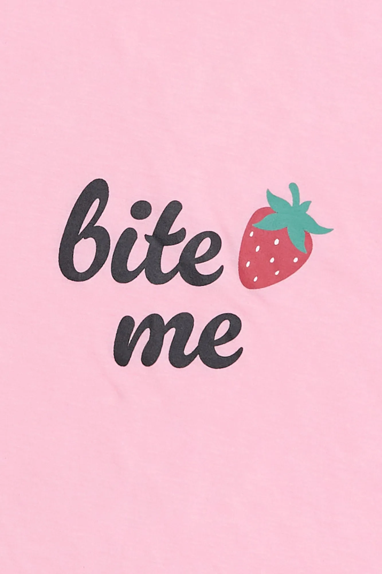 Bite Me Strawberry Graphic Relaxed Tee