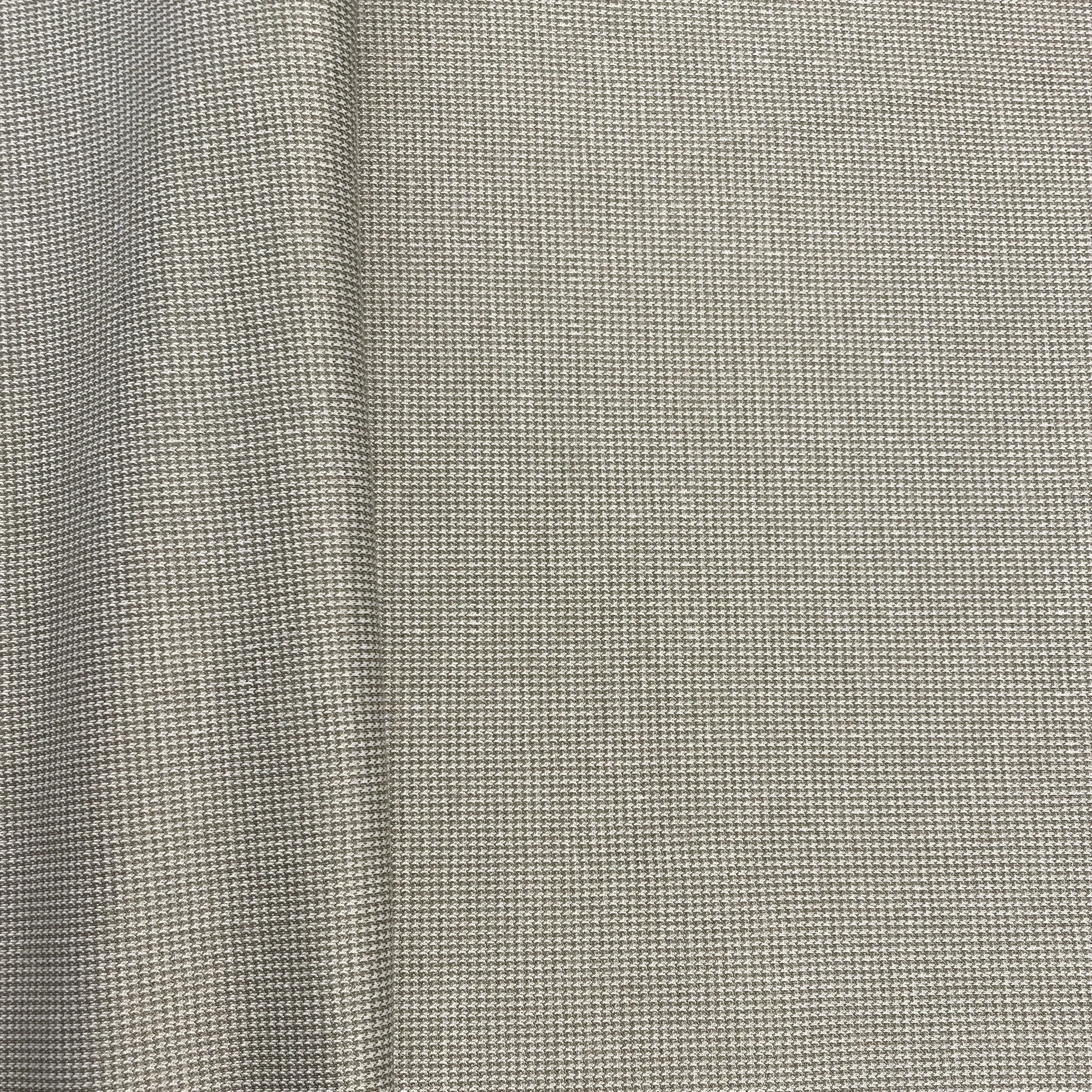 Checkered Beige Woollen Fabric