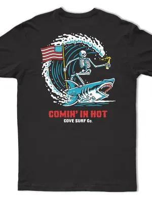 Comin' In Hot Tee - Black