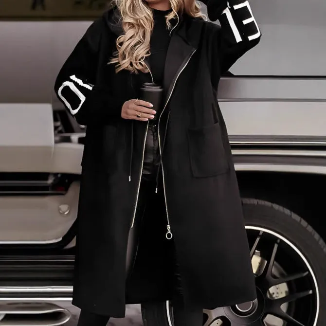 Cozy & Cool: Hooded Windbreaker Jacket for Women