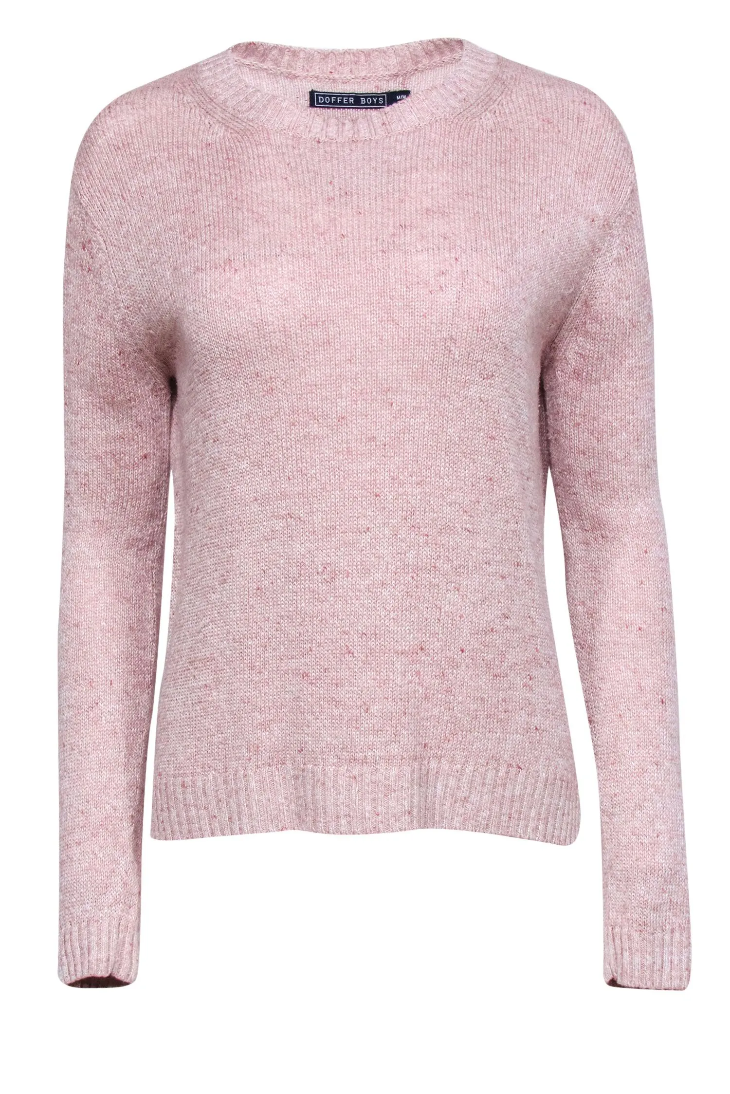 Doffer Boys - Light Pink Linen Blend Knit Sweater Sz M