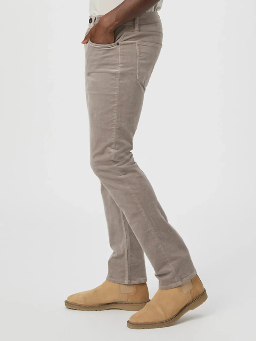 Lennox Corduroy Pant - Silver Pearl