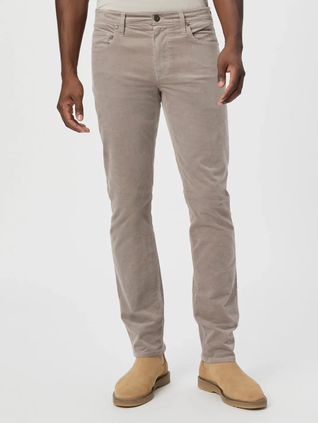 Lennox Corduroy Pant - Silver Pearl