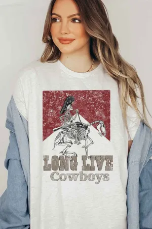 LONG LIVE COWBOYS GRAPHIC PLUS SIZE TEE / T SHIRT