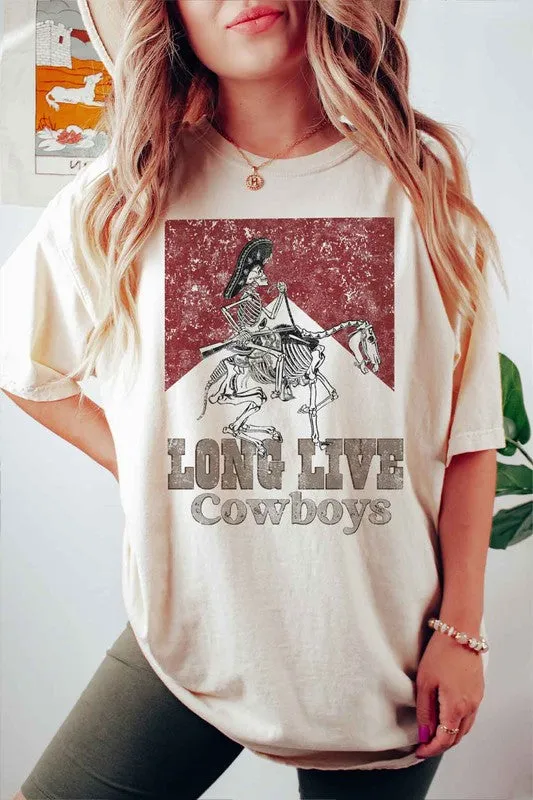 LONG LIVE COWBOYS GRAPHIC PLUS SIZE TEE / T SHIRT