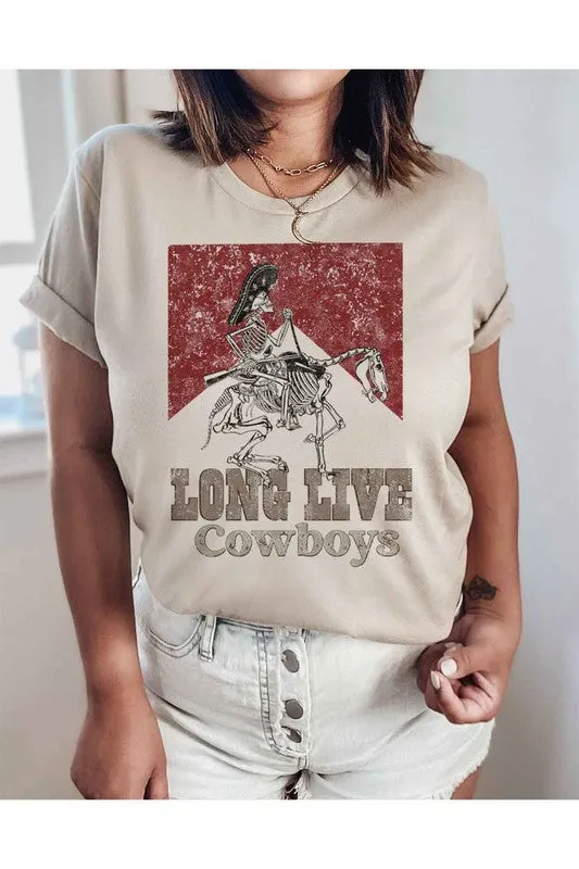 LONG LIVE COWBOYS GRAPHIC PLUS SIZE TEE / T SHIRT