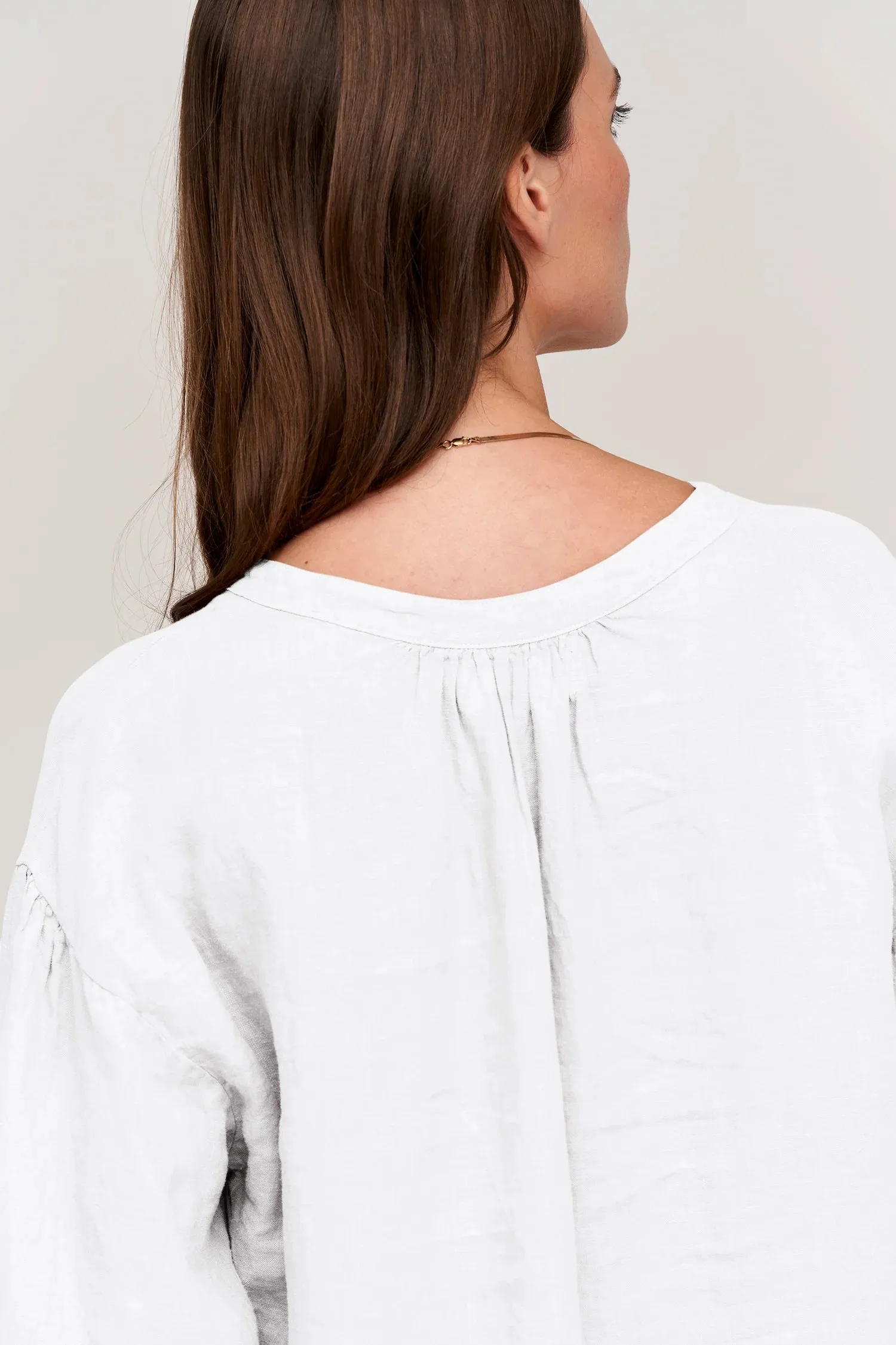 Matea Woven Linen 3/4 Sleeve