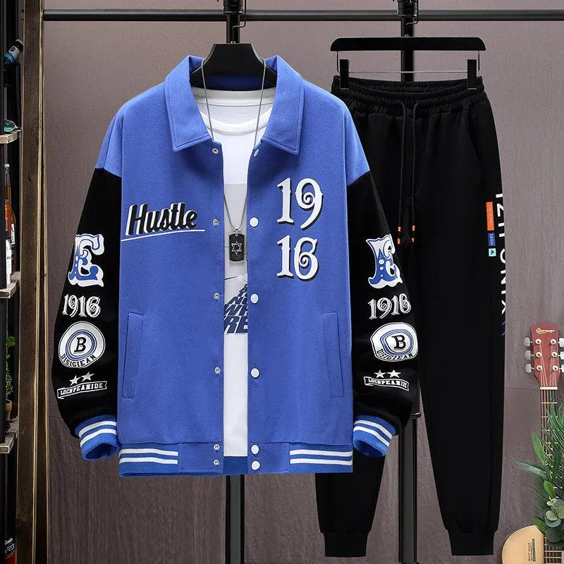 Men's Baseball Jacket and Pants Set – Stylish Teen Outfit
