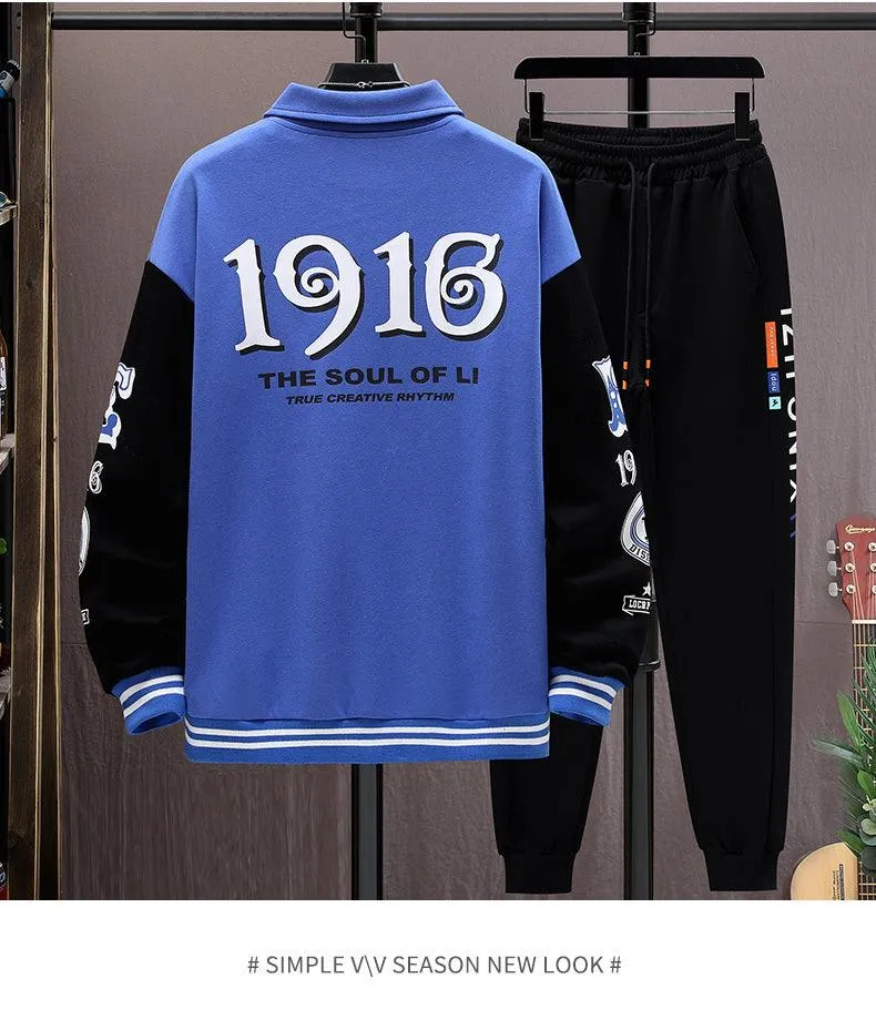 Men's Baseball Jacket and Pants Set – Stylish Teen Outfit
