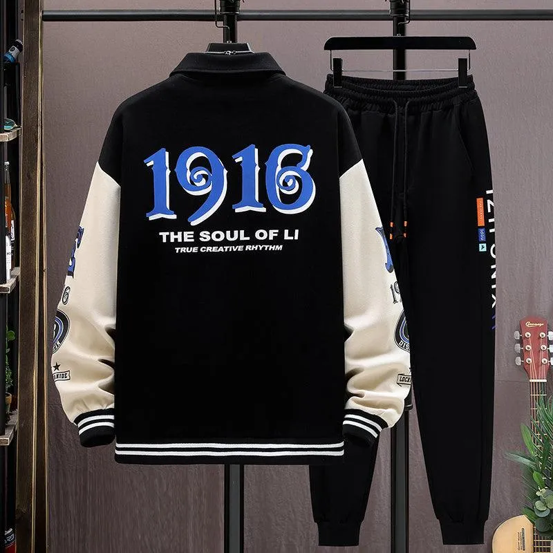 Men's Baseball Jacket and Pants Set – Stylish Teen Outfit