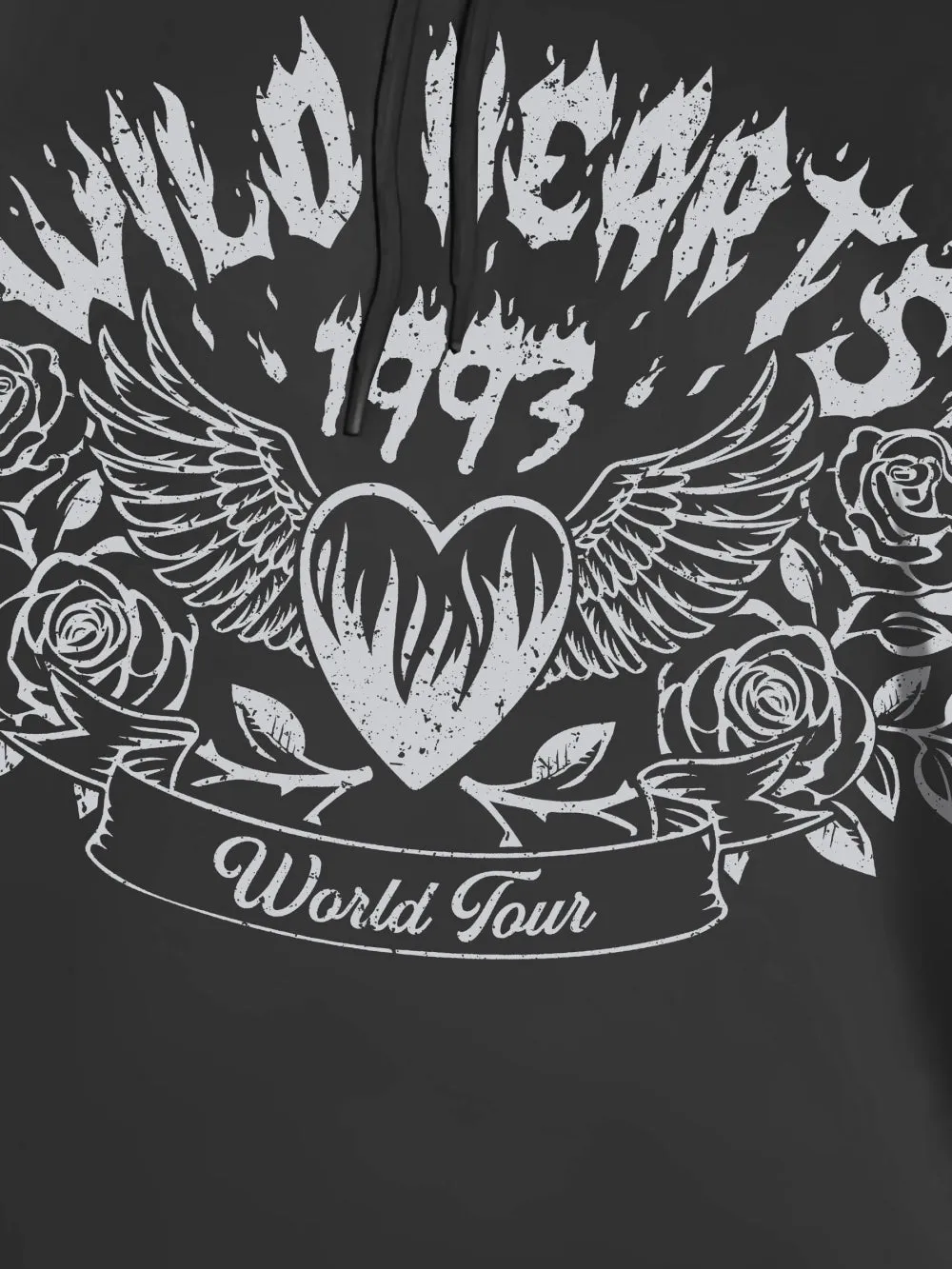 NicholesGifts Women Simply Love Full Size Wild Hearts 1993 World Tour Graphic Hoodie