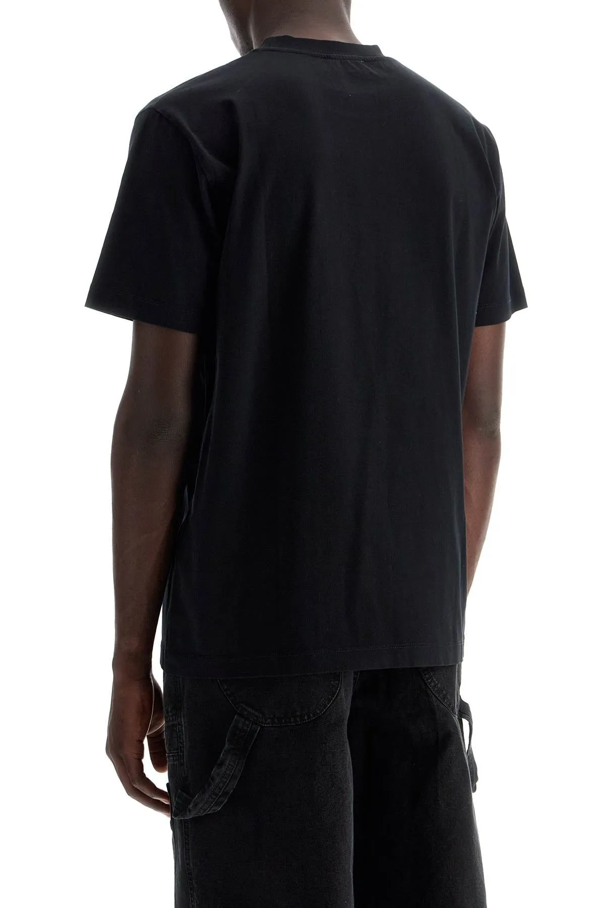 OFF-WHITE T-Shirt Girocollo Con Stampa Off