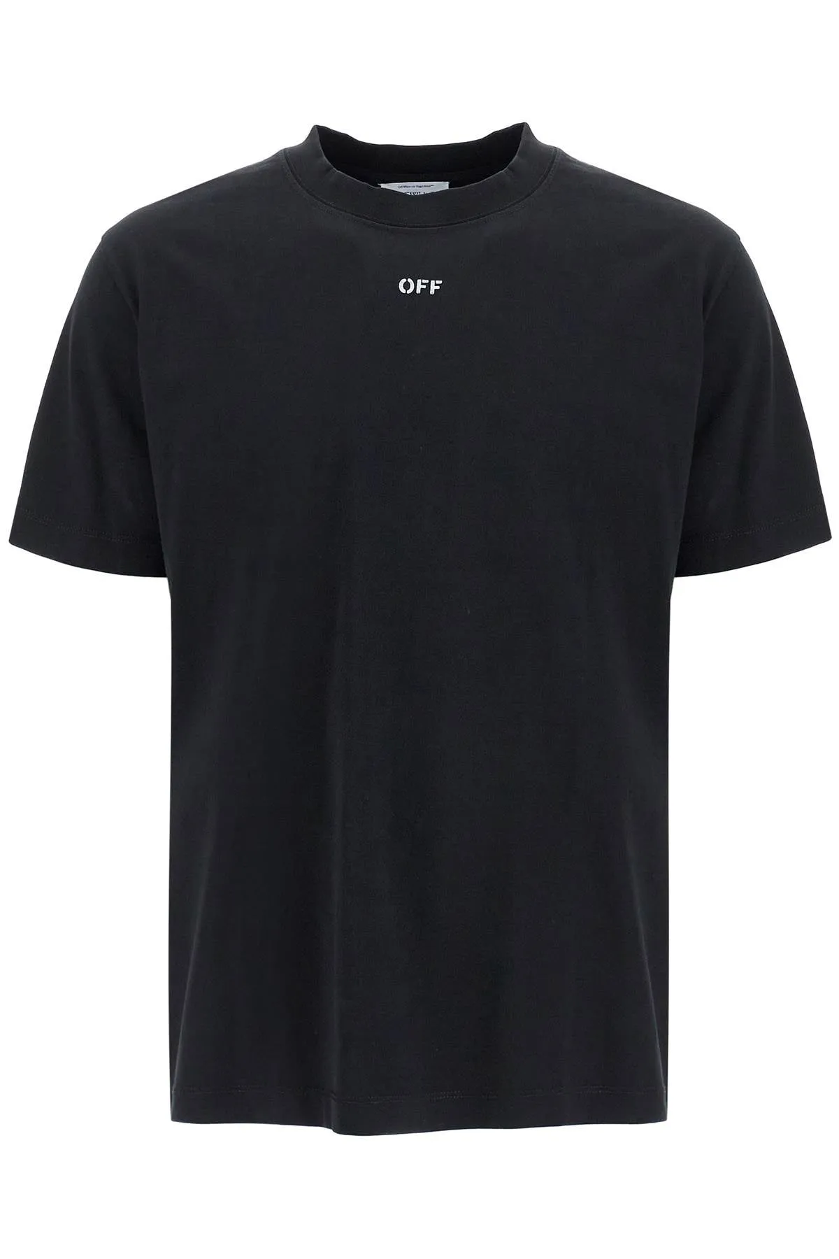 OFF-WHITE T-Shirt Girocollo Con Stampa Off
