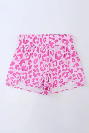 Pink Leopard Shorts
