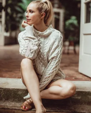 "Cass Knit" Cable Sweater
