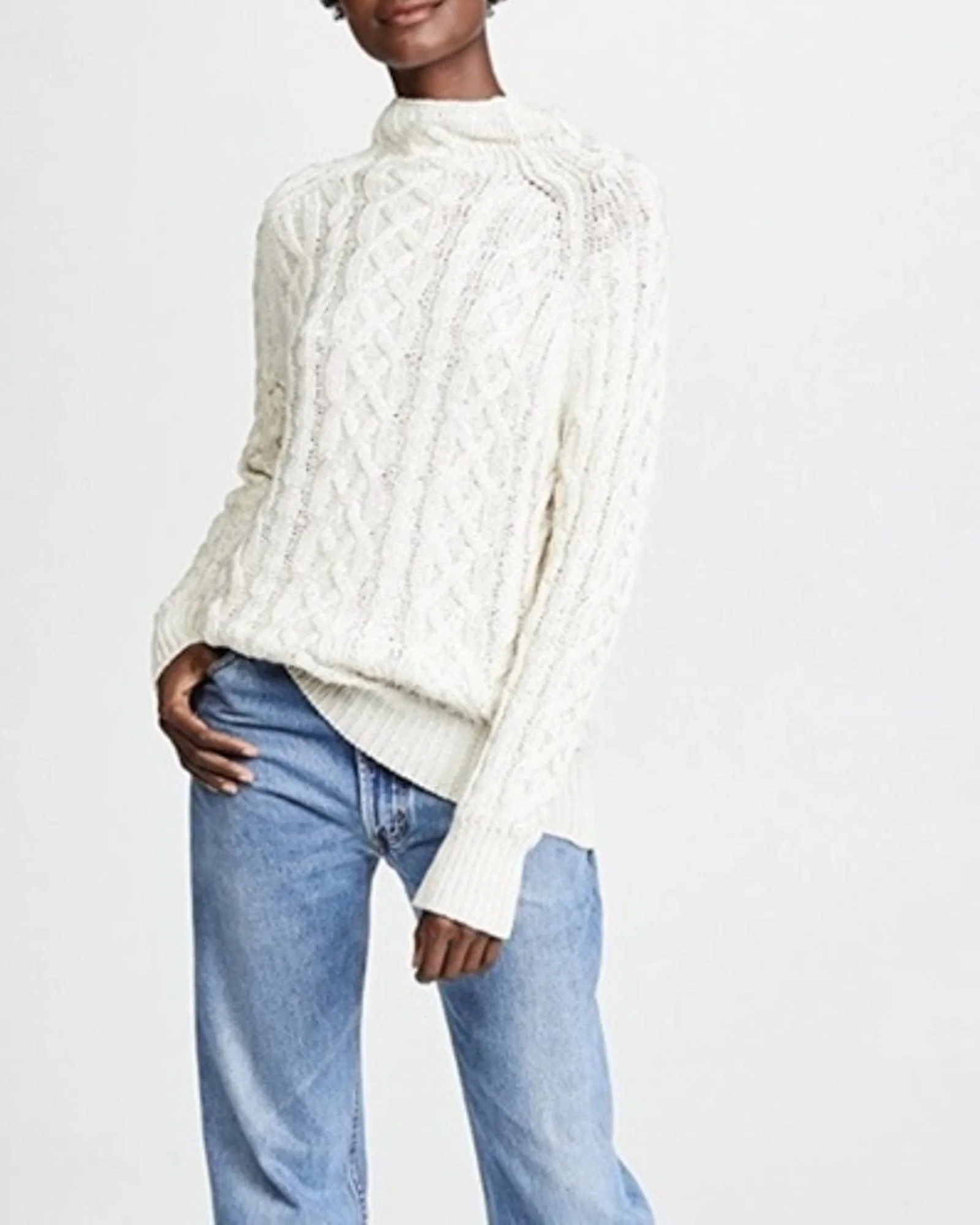 "Cass Knit" Cable Sweater