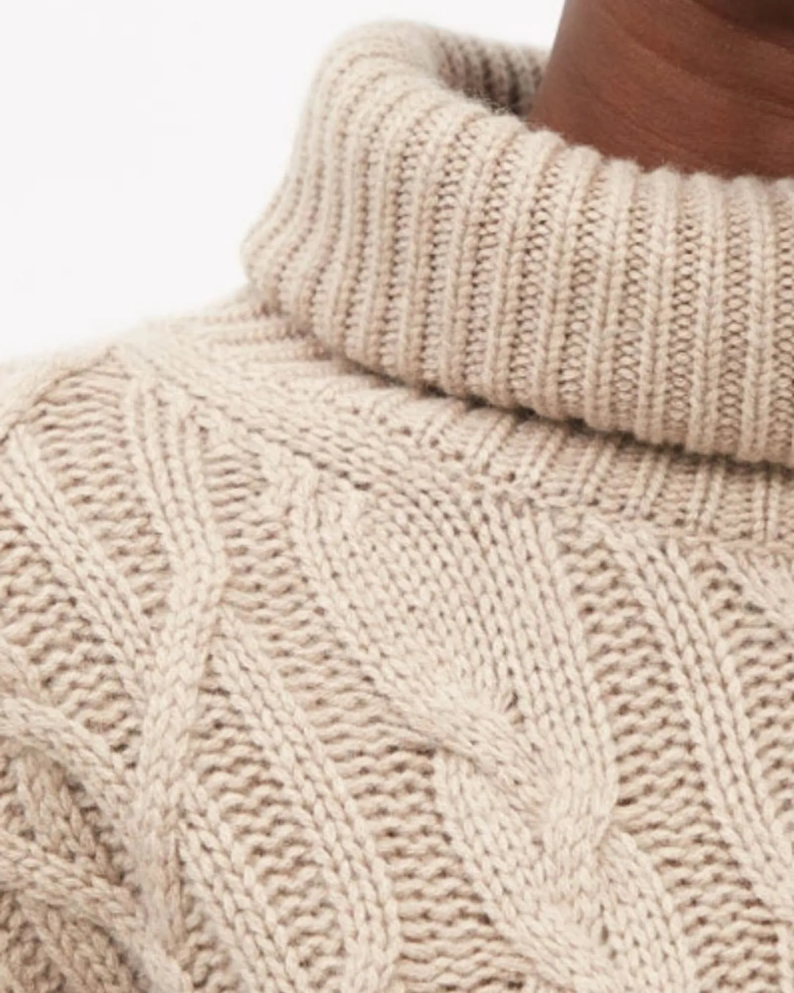 "Gigi" Cable-Knit Sweater