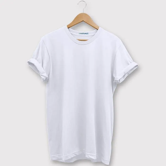Round Neck Combo "White, Navy Blue & Maroon Yellow" Half sleeves t shirt . (Pack Of 4) by Lazychunks