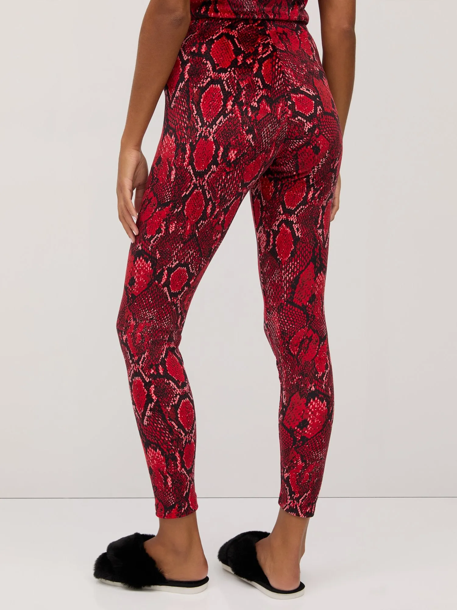 Snake-Print Velour Legging - Dreamy Velour Collection