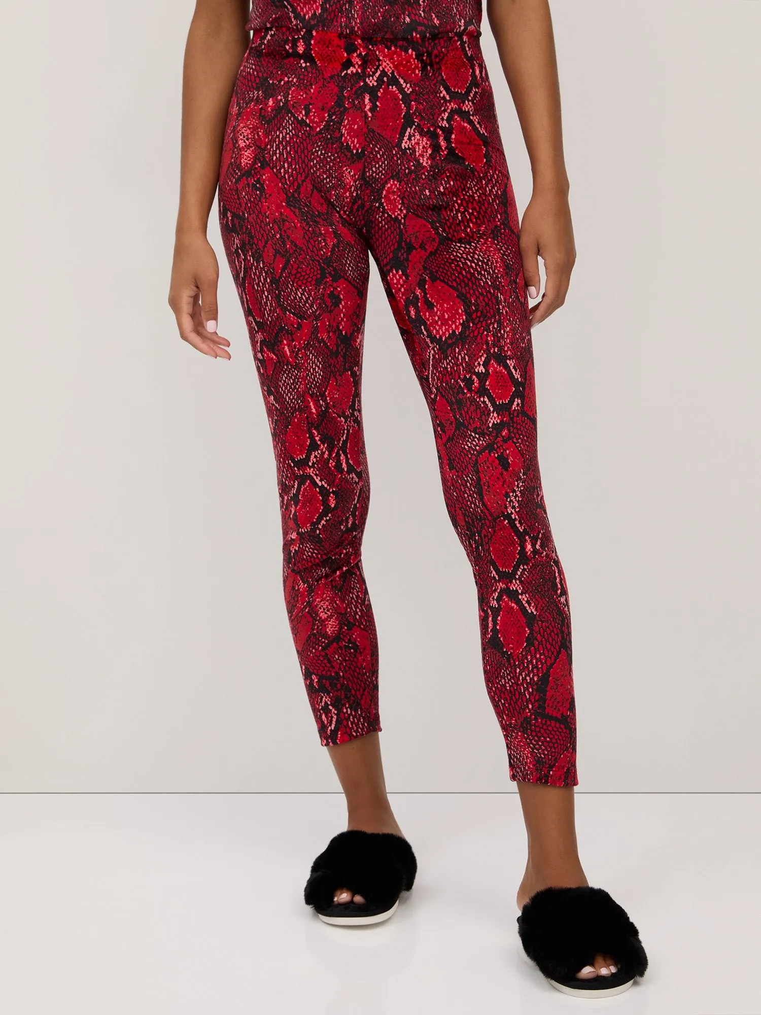 Snake-Print Velour Legging - Dreamy Velour Collection