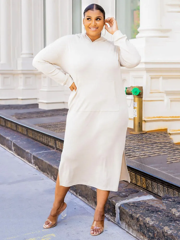 Solid Color High Trendy Waist Pleated Skirt
