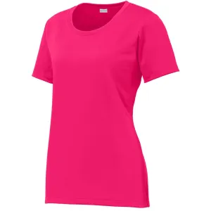Sport-Tek Women's Pink Raspberry PosiCharge Tough Tee