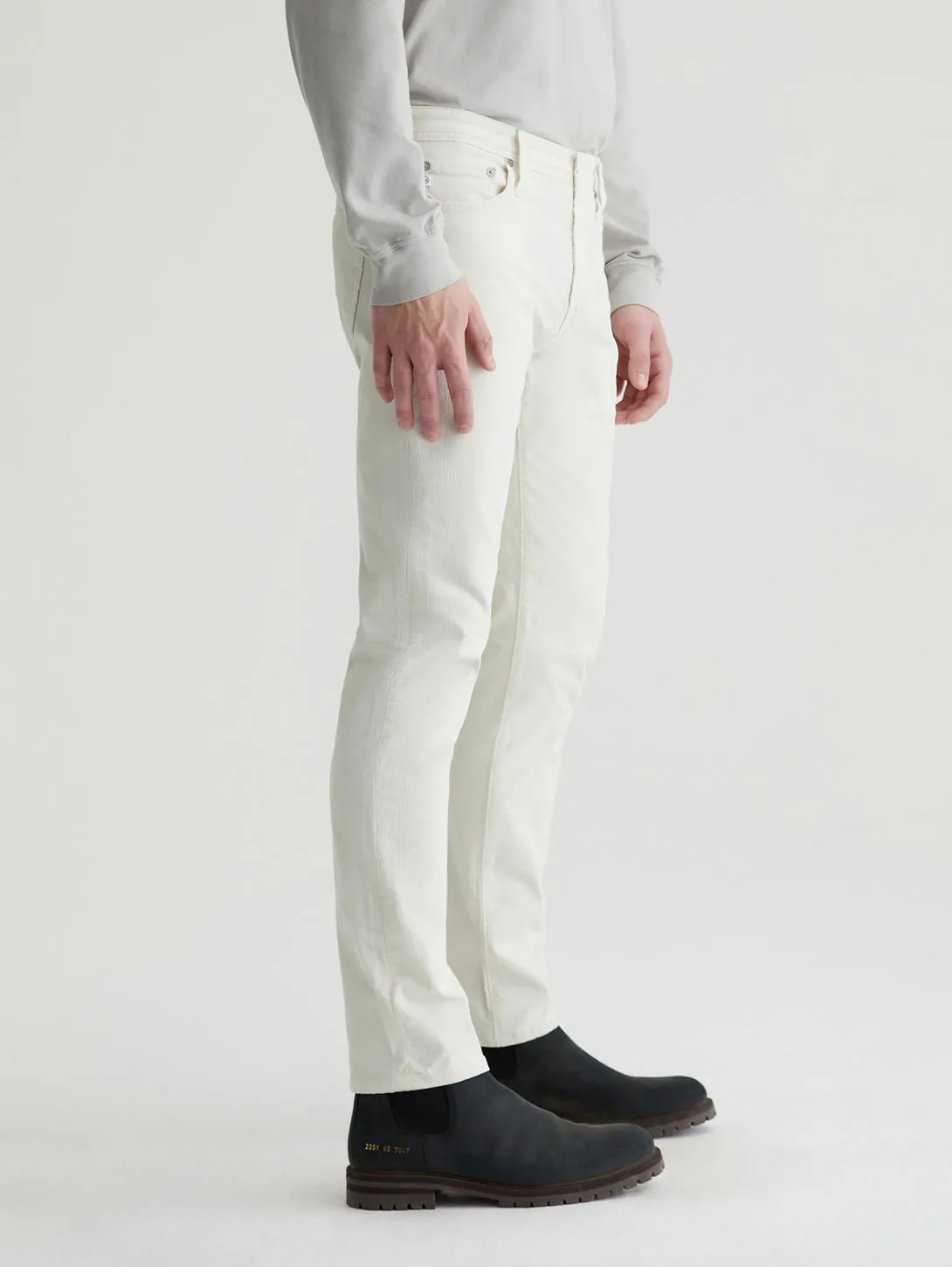 Tellis Modern Corduroy Pant - White Cream