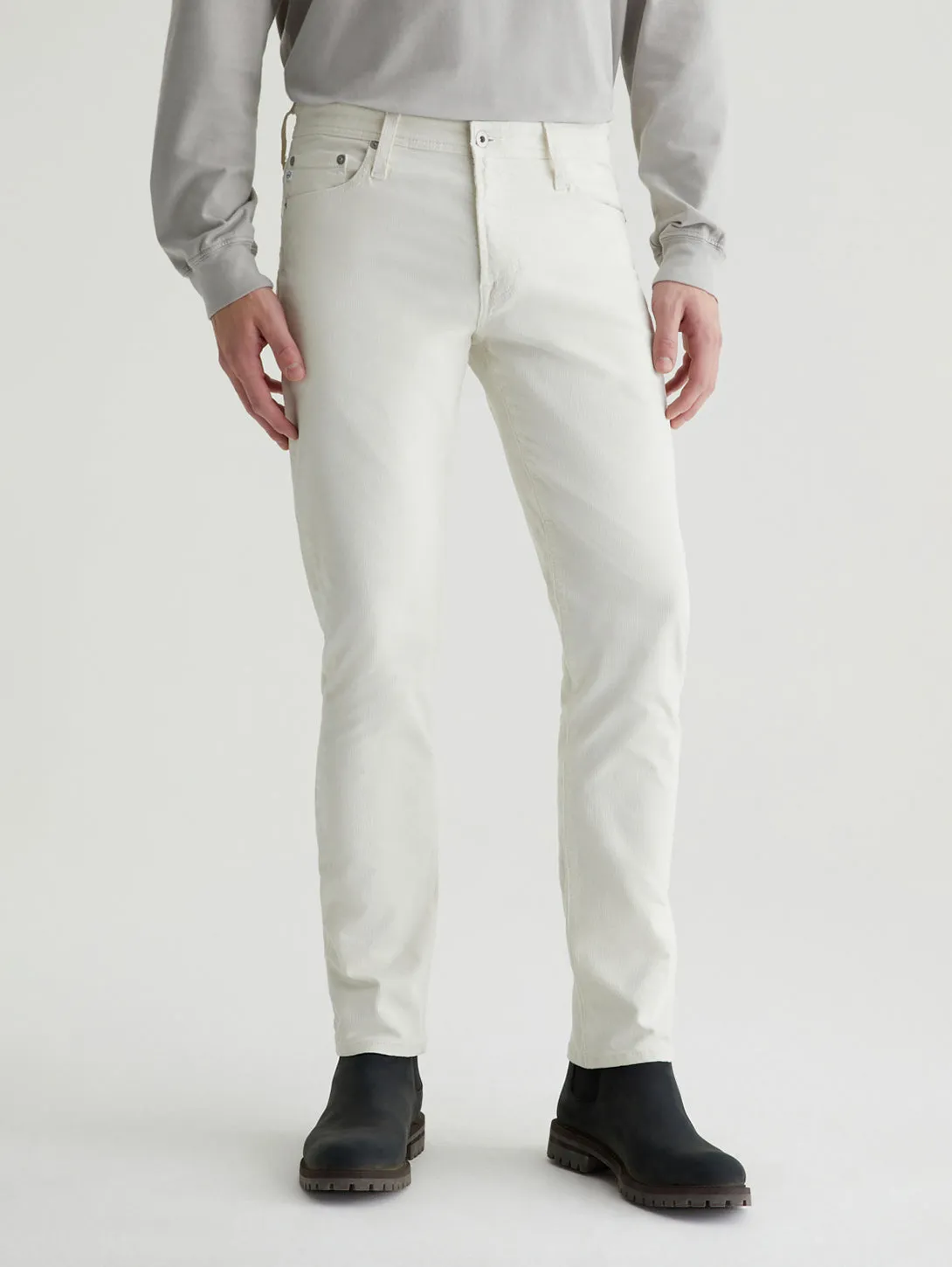 Tellis Modern Corduroy Pant - White Cream