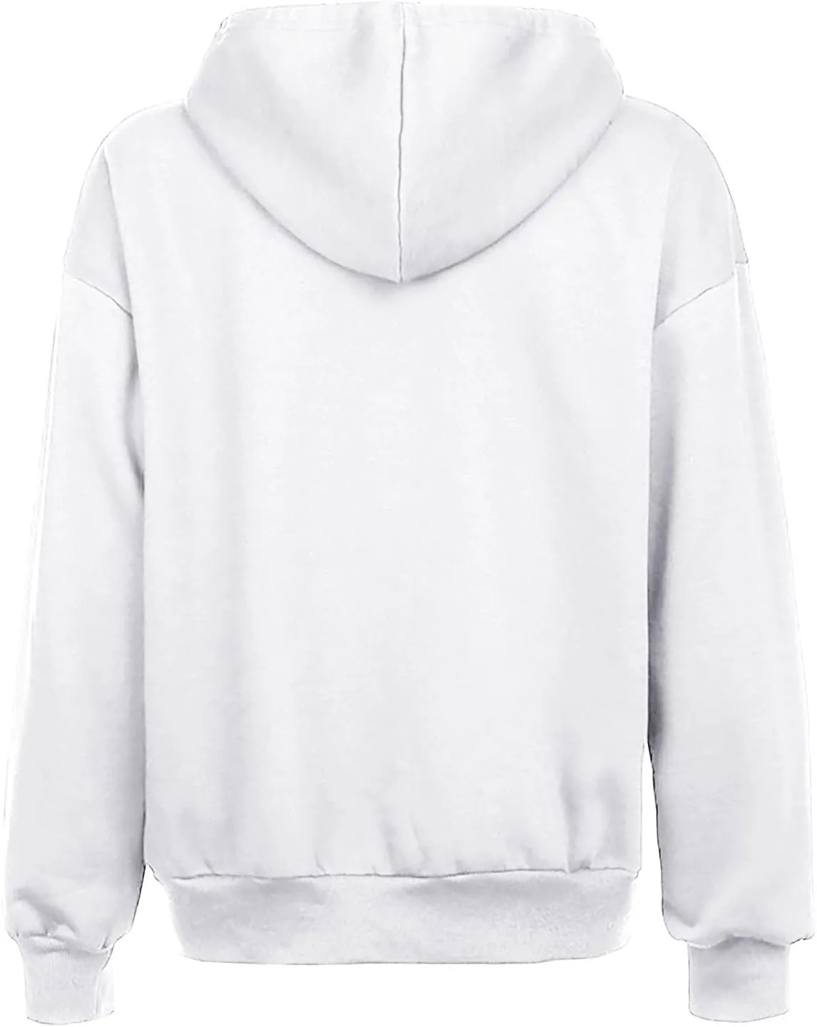 Women Full Zip Sweatshirt Solid Hooded Sweatshirts Y2K Hoodies Long Sleeve Fall Teen Girl Jacket Preppy Overcoat Fleece